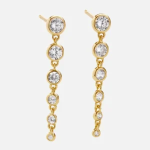 Gold Cut Lab-Grown Diamond Stud Earrings